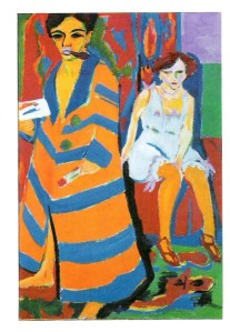 Kirchner autorretrato con modelo